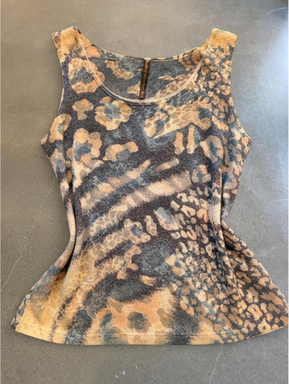 Mushkn by Sienna Rose Leopard Tank | M | Y2K 2000s | Animal Print